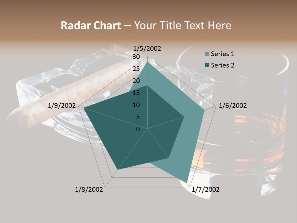 Black Unhealthy Booze PowerPoint Template