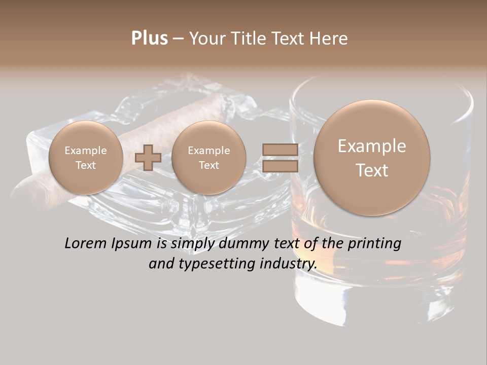 Black Unhealthy Booze PowerPoint Template