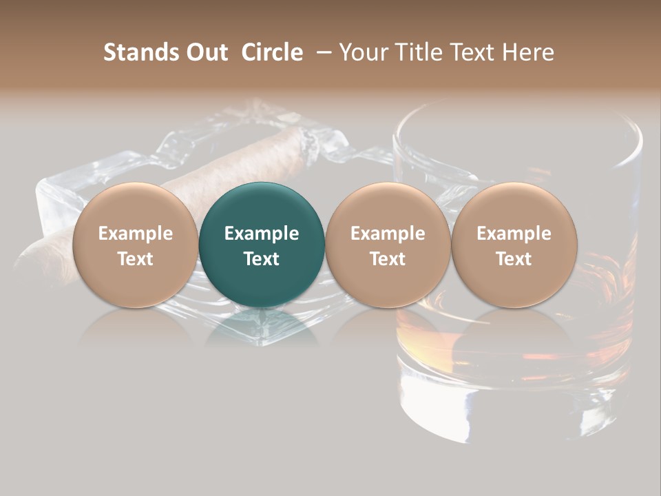 Black Unhealthy Booze PowerPoint Template