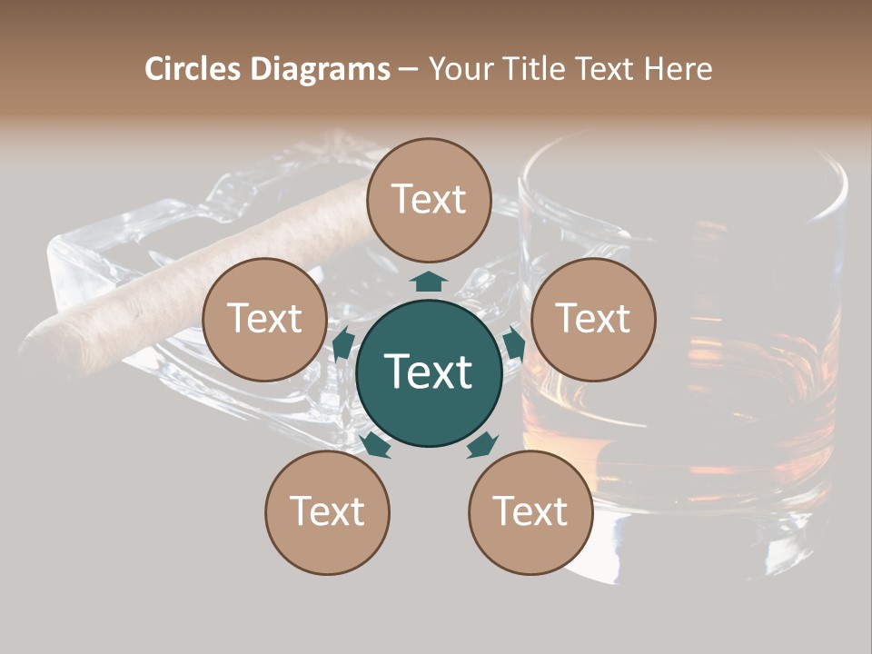 Black Unhealthy Booze PowerPoint Template