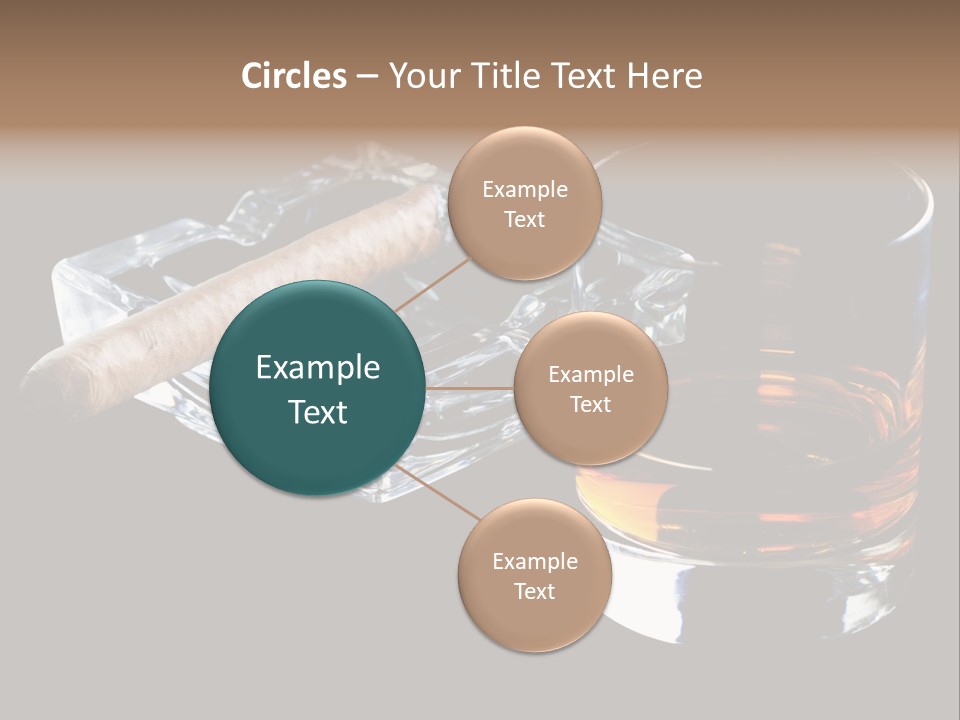 Black Unhealthy Booze PowerPoint Template
