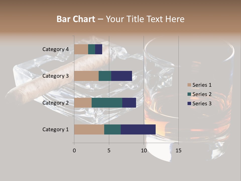 Black Unhealthy Booze PowerPoint Template