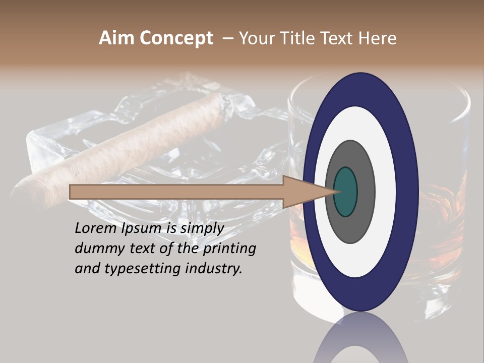 Black Unhealthy Booze PowerPoint Template