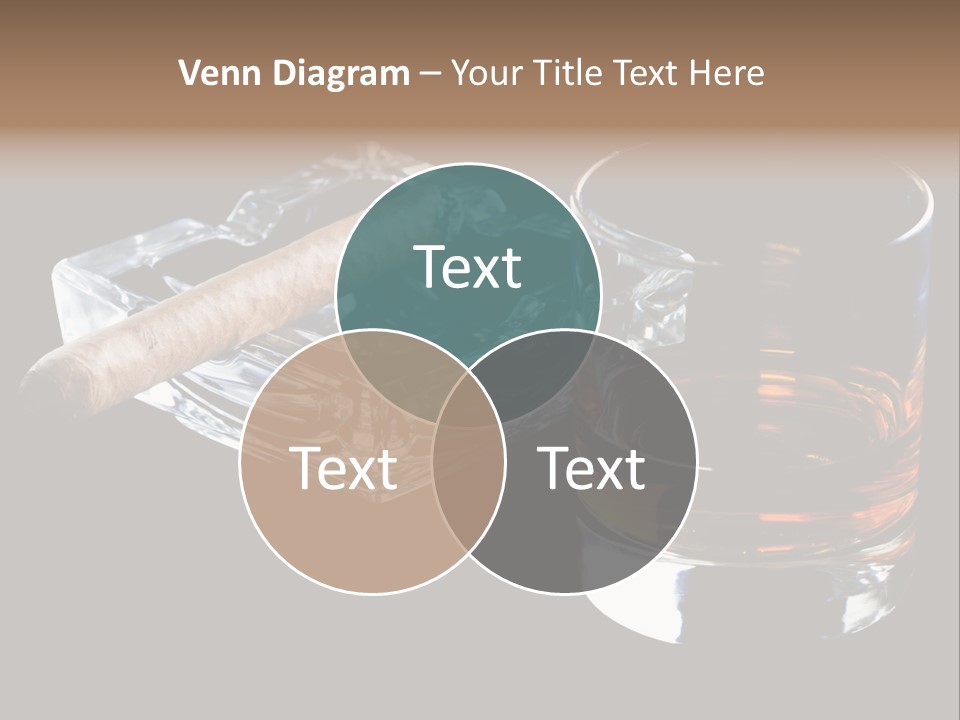 Black Unhealthy Booze PowerPoint Template