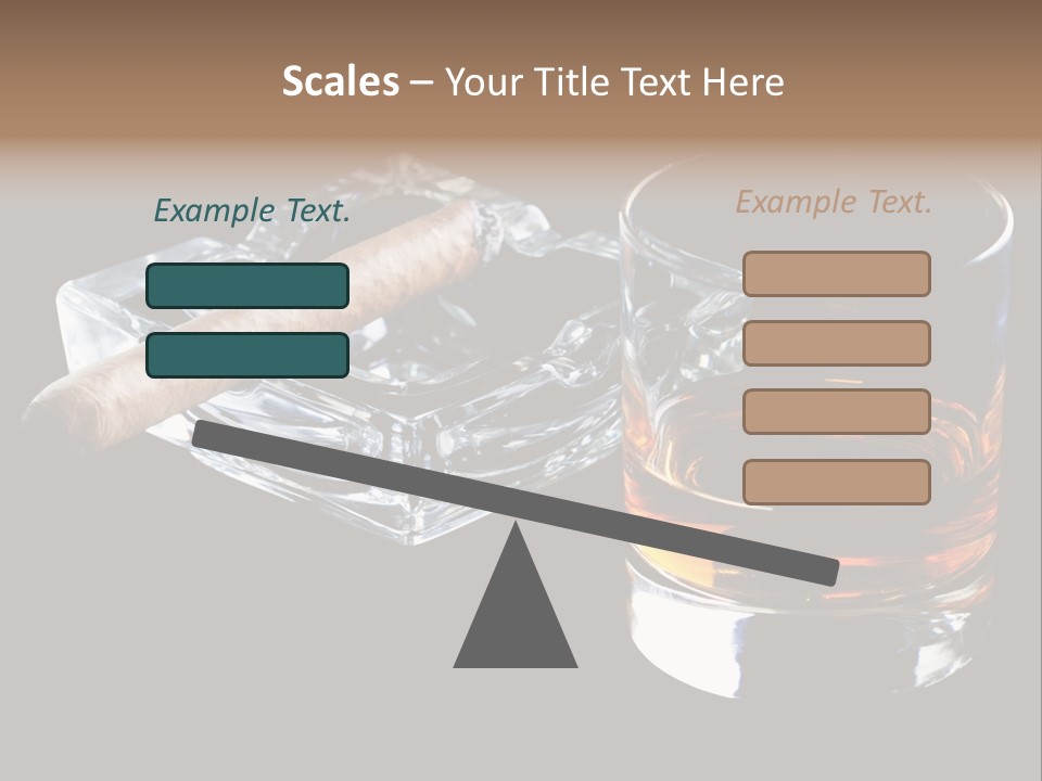 Black Unhealthy Booze PowerPoint Template