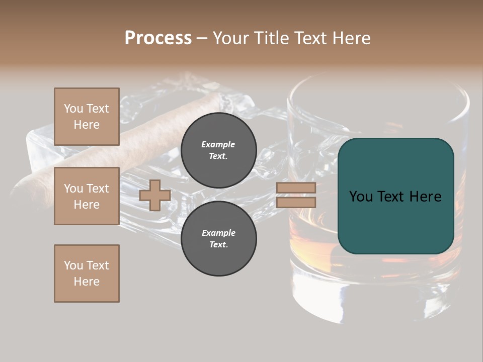 Black Unhealthy Booze PowerPoint Template