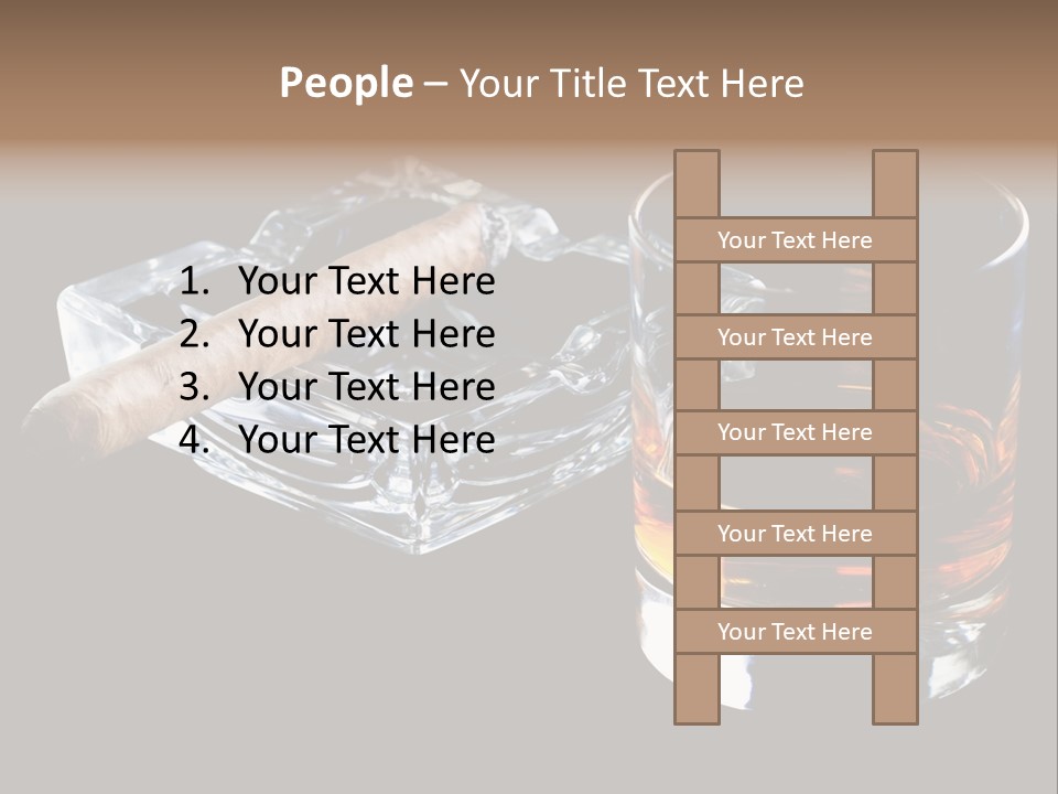 Black Unhealthy Booze PowerPoint Template