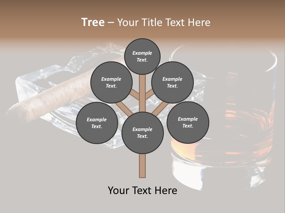 Black Unhealthy Booze PowerPoint Template