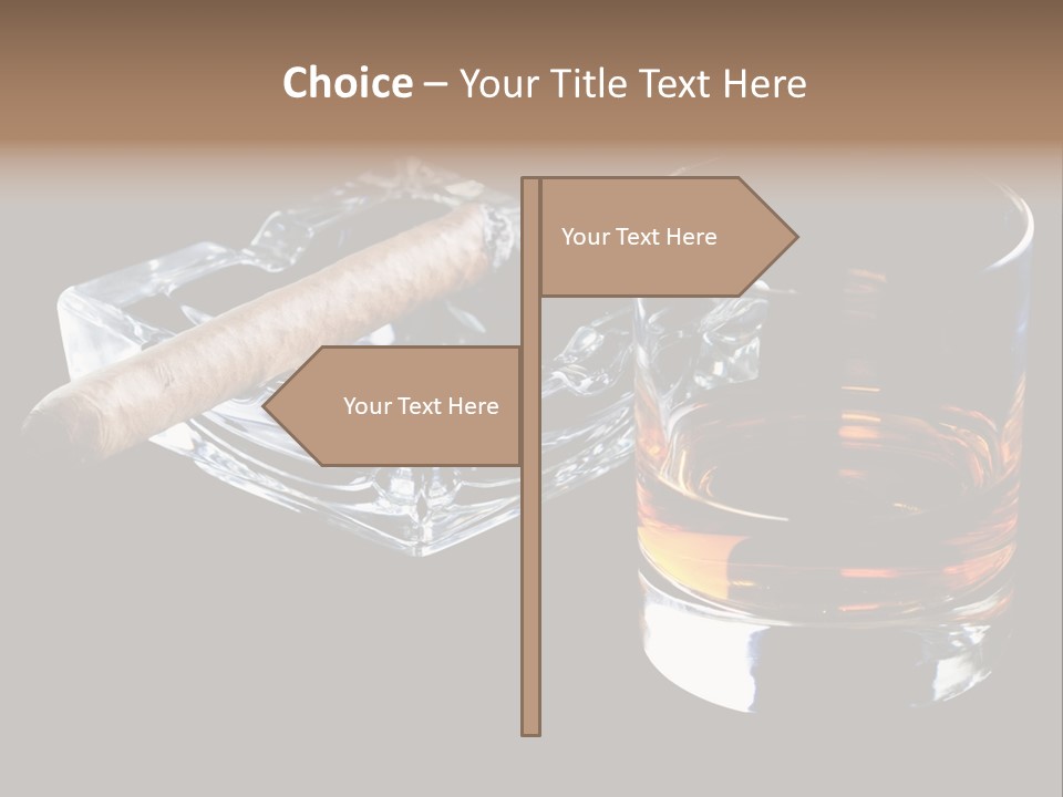 Black Unhealthy Booze PowerPoint Template