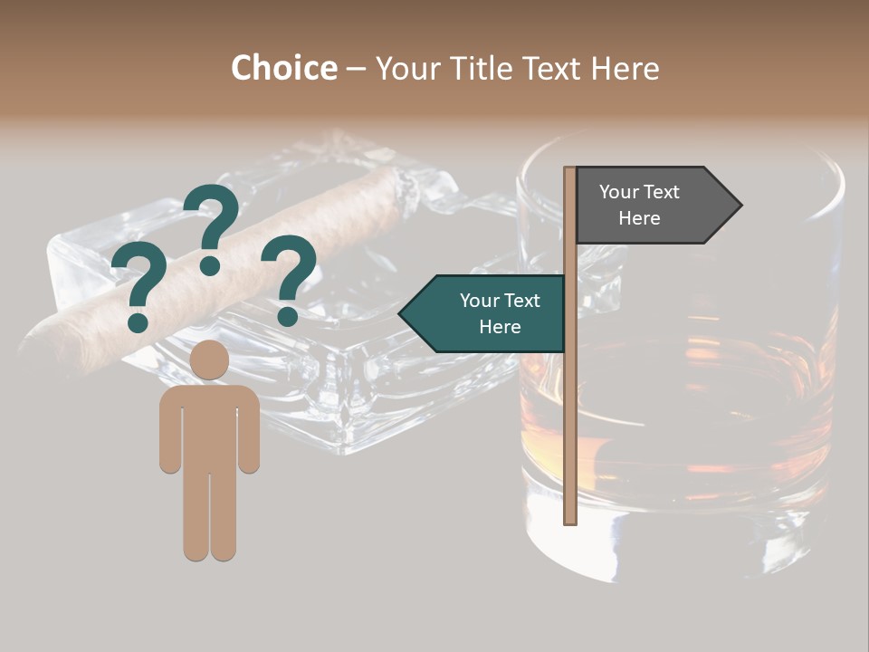 Black Unhealthy Booze PowerPoint Template