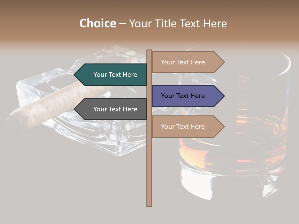 Black Unhealthy Booze PowerPoint Template