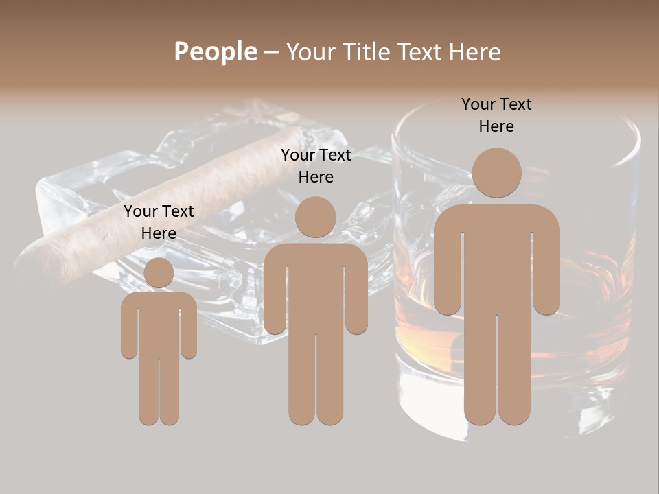 Black Unhealthy Booze PowerPoint Template