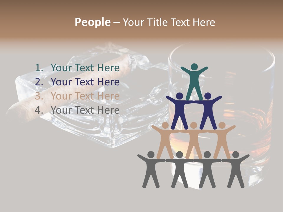 Black Unhealthy Booze PowerPoint Template