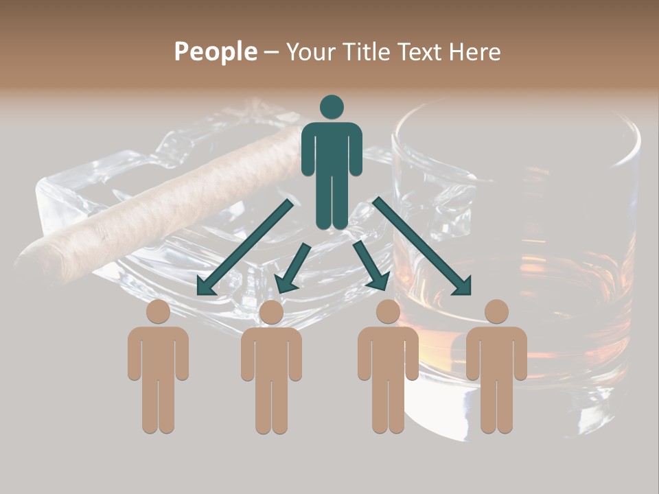 Black Unhealthy Booze PowerPoint Template