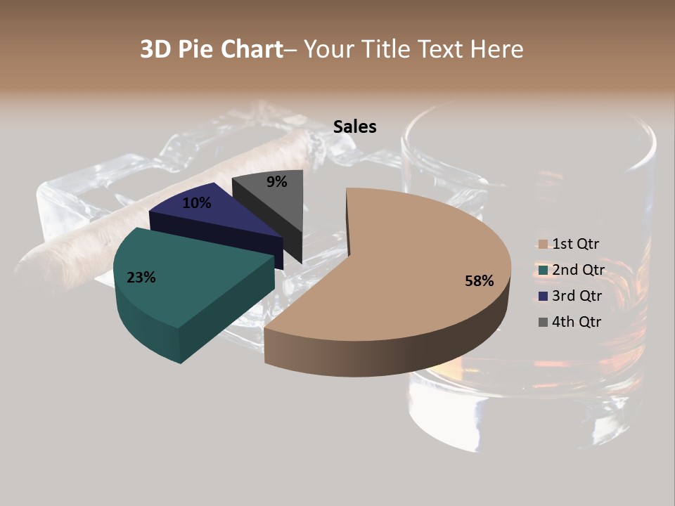 Black Unhealthy Booze PowerPoint Template
