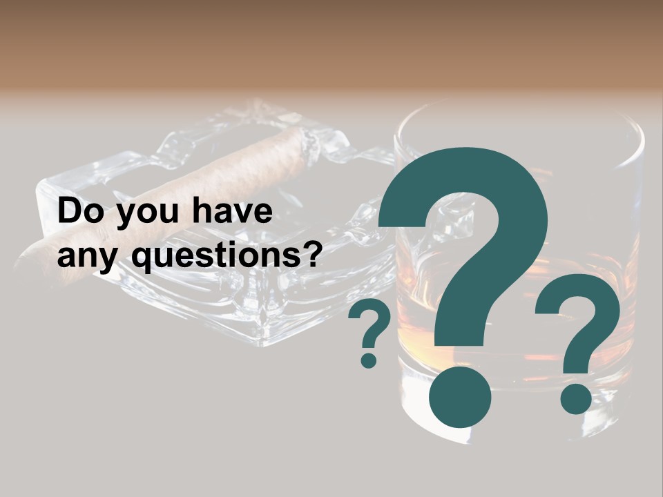 Black Unhealthy Booze PowerPoint Template