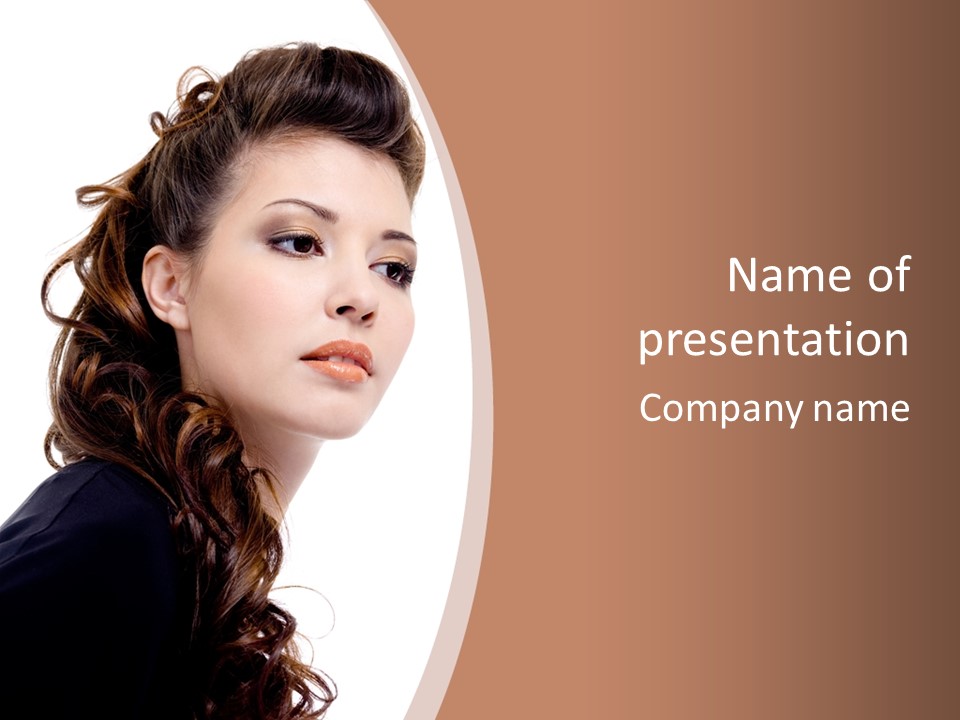 Brown Glamour Stylish PowerPoint Template