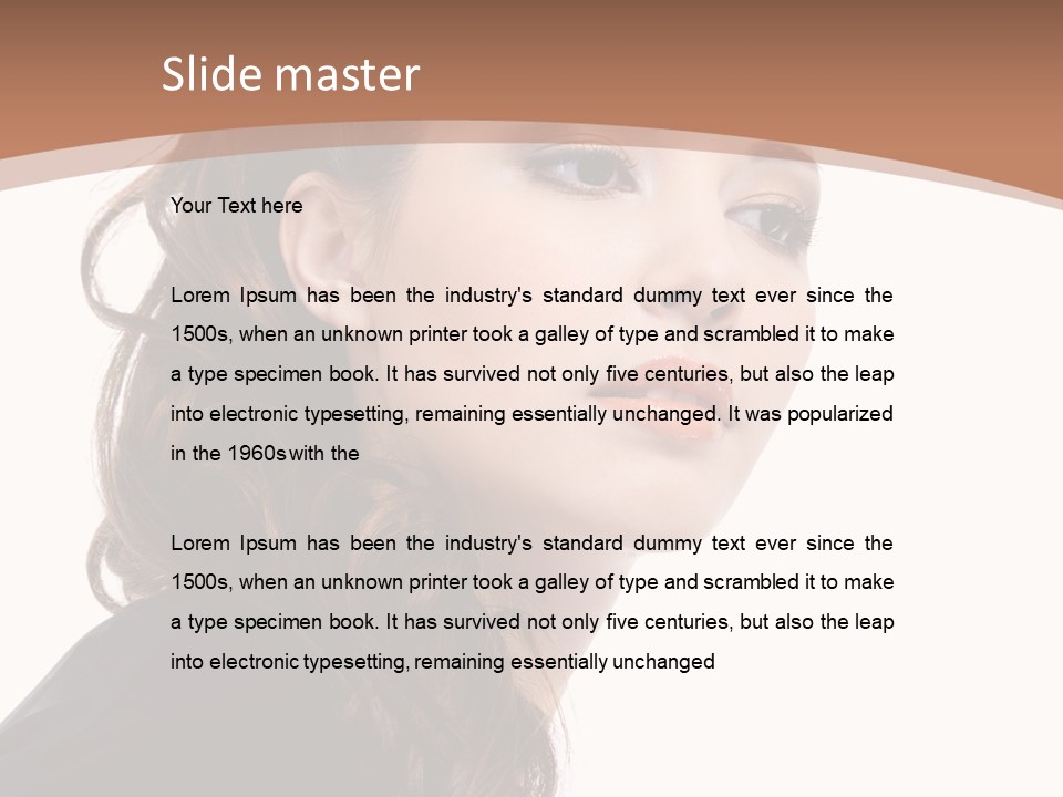 Brown Glamour Stylish PowerPoint Template