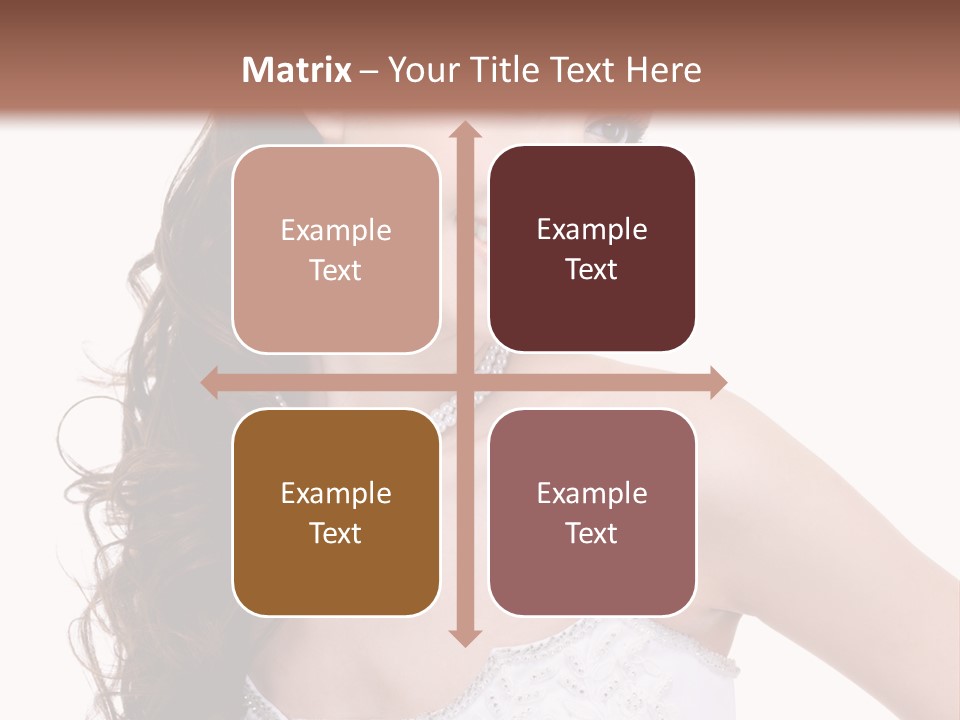 Caucasian Girl Cheerful PowerPoint Template