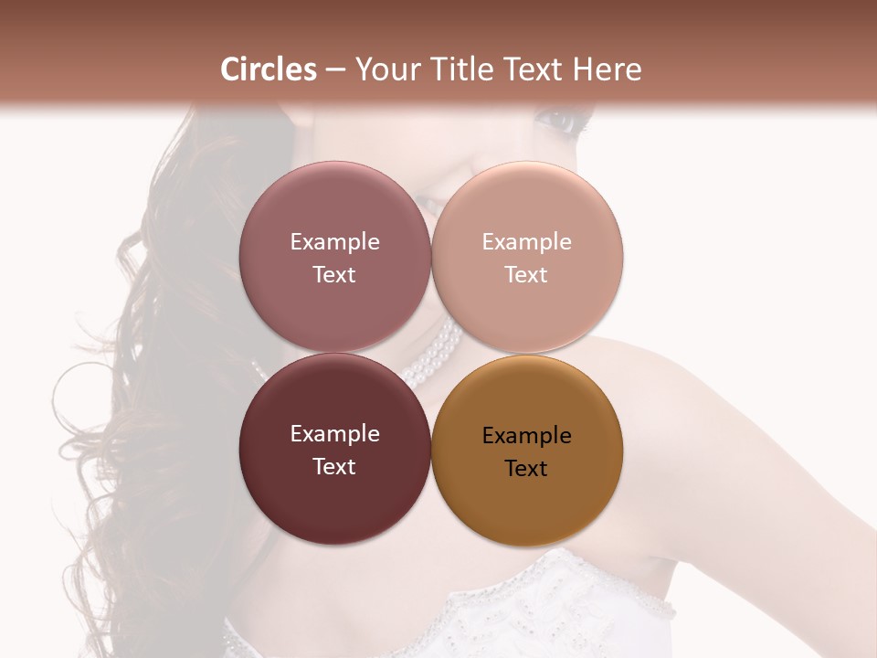 Caucasian Girl Cheerful PowerPoint Template