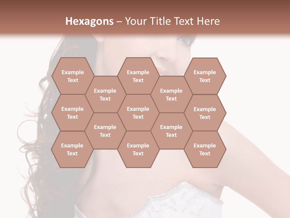 Caucasian Girl Cheerful PowerPoint Template