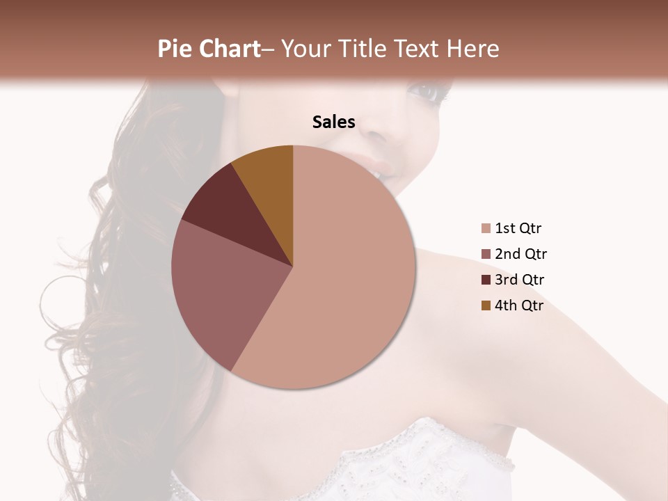 Caucasian Girl Cheerful PowerPoint Template