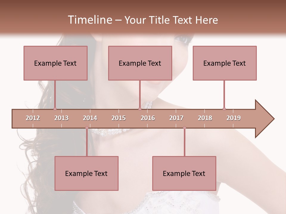 Caucasian Girl Cheerful PowerPoint Template