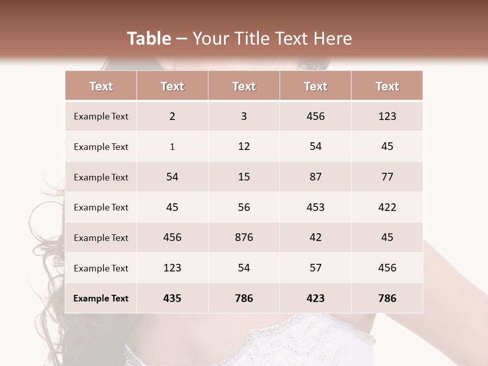 Caucasian Girl Cheerful PowerPoint Template