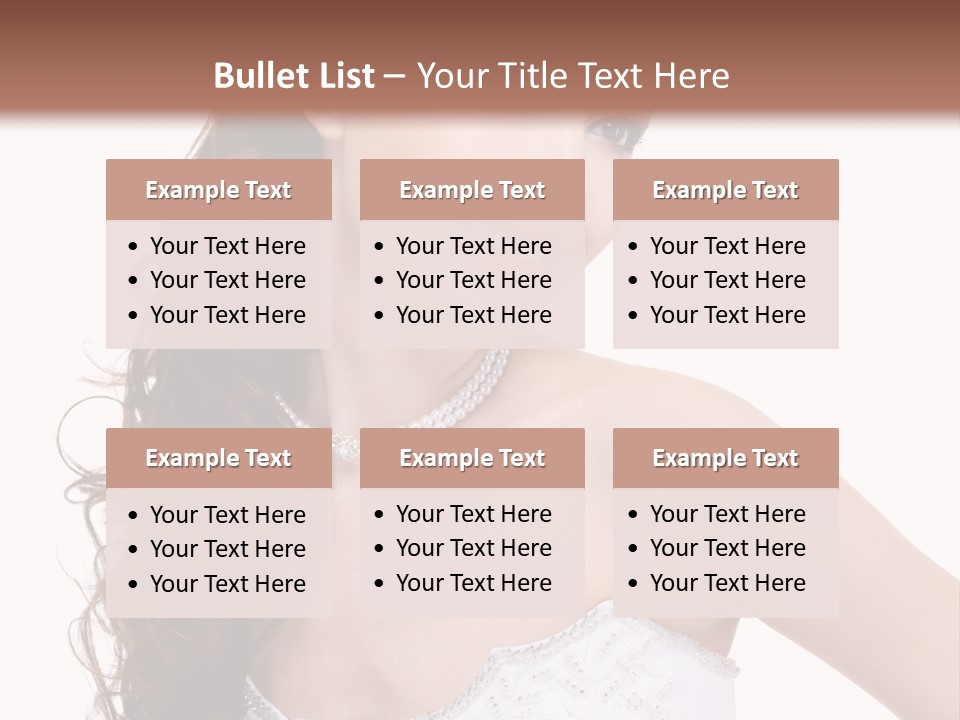 Caucasian Girl Cheerful PowerPoint Template