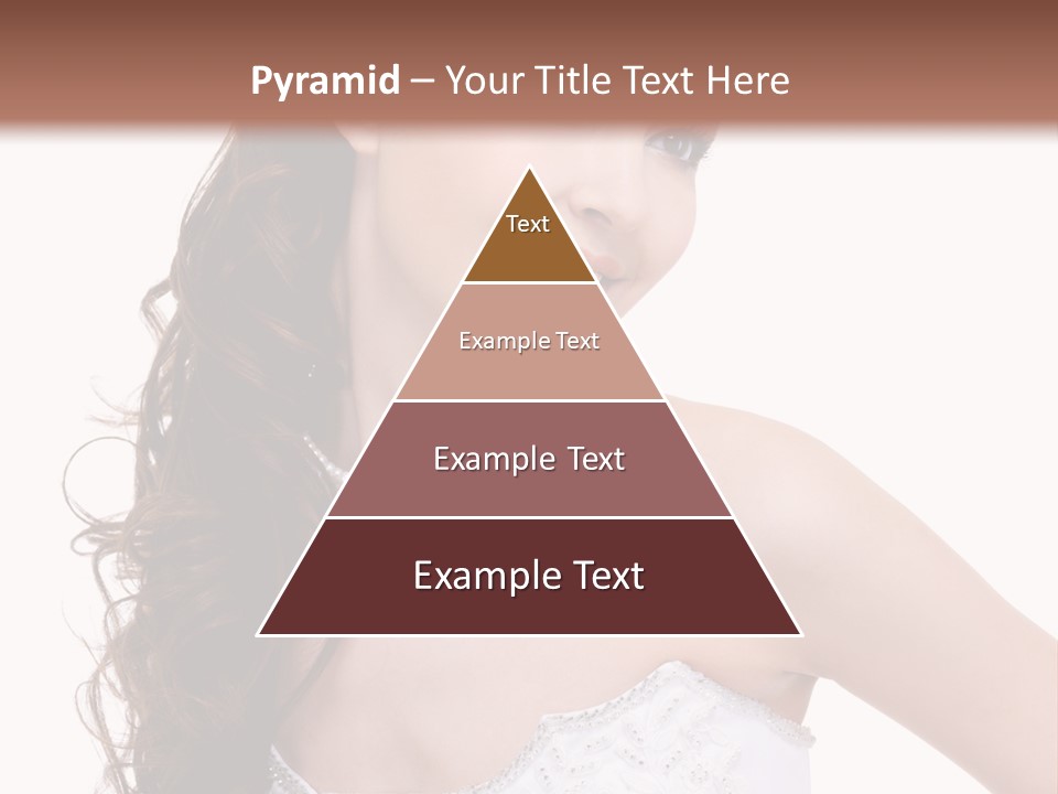 Caucasian Girl Cheerful PowerPoint Template