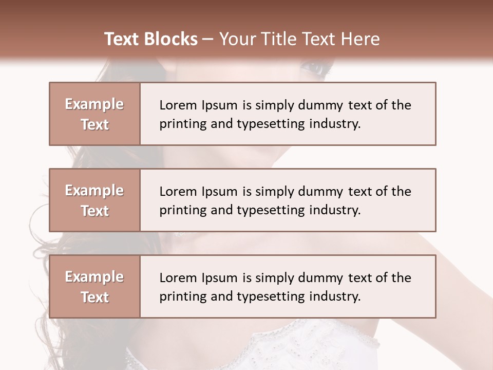 Caucasian Girl Cheerful PowerPoint Template