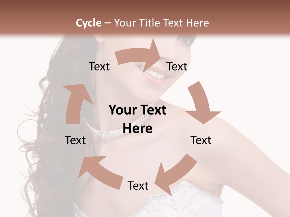 Caucasian Girl Cheerful PowerPoint Template