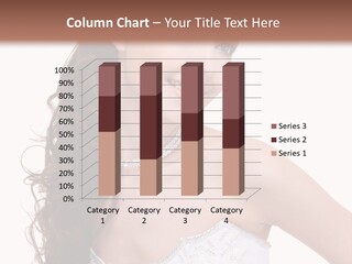 Caucasian Girl Cheerful PowerPoint Template