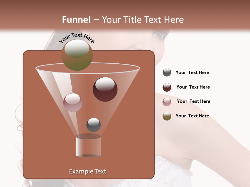 Caucasian Girl Cheerful PowerPoint Template