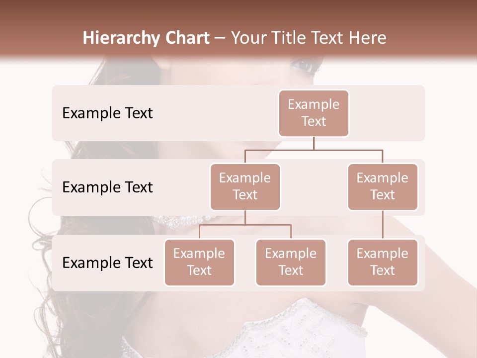 Caucasian Girl Cheerful PowerPoint Template