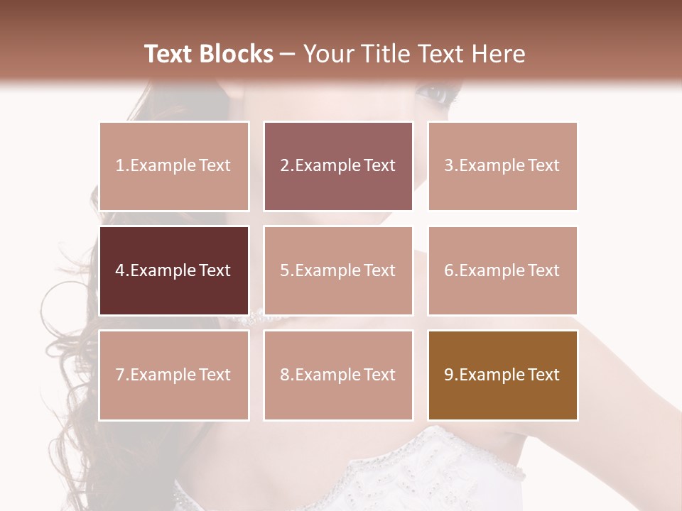 Caucasian Girl Cheerful PowerPoint Template