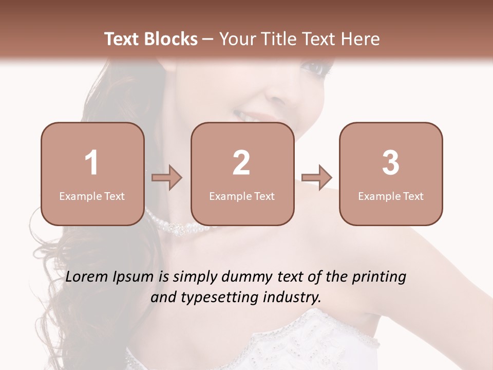 Caucasian Girl Cheerful PowerPoint Template