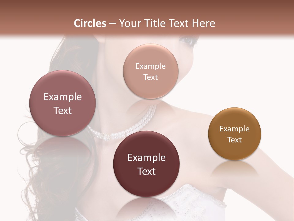 Caucasian Girl Cheerful PowerPoint Template