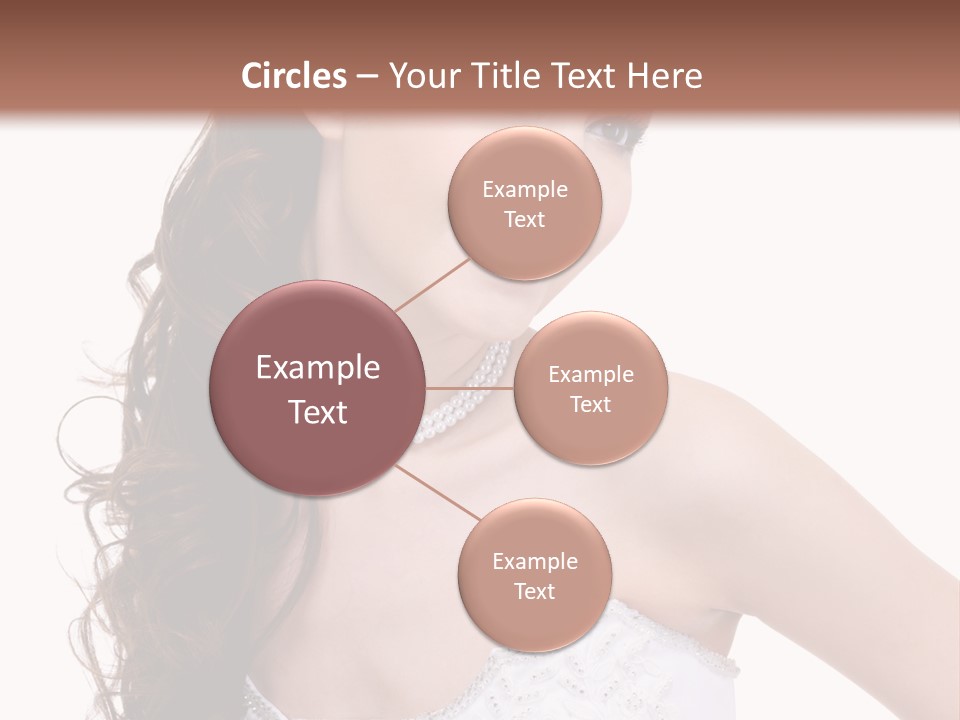 Caucasian Girl Cheerful PowerPoint Template