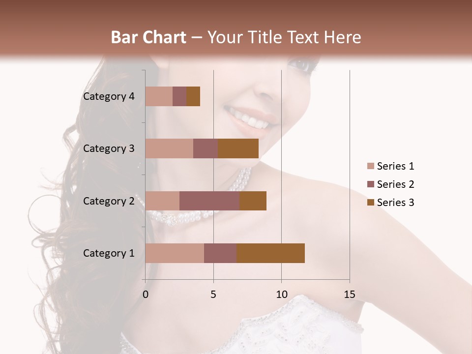 Caucasian Girl Cheerful PowerPoint Template