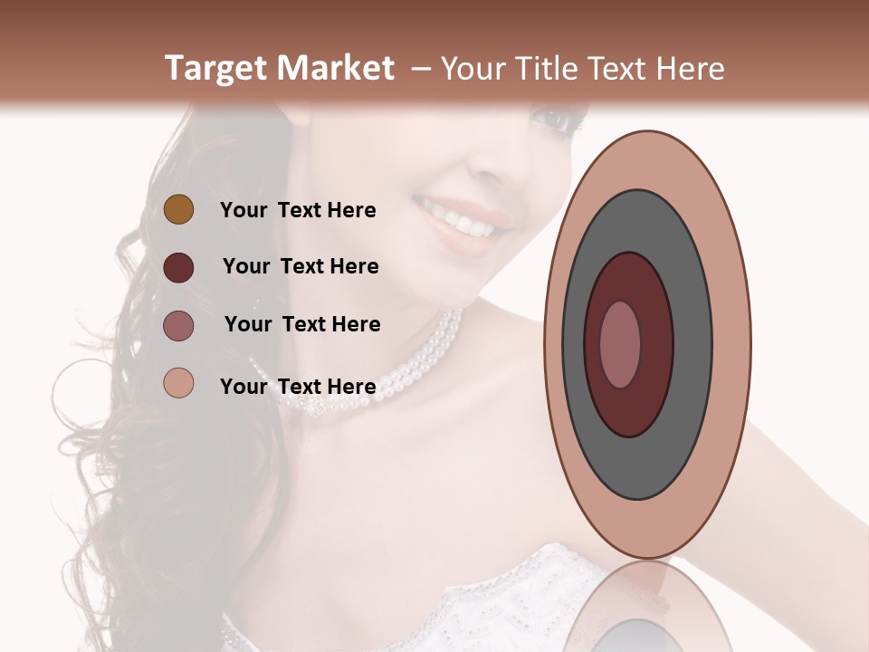 Caucasian Girl Cheerful PowerPoint Template