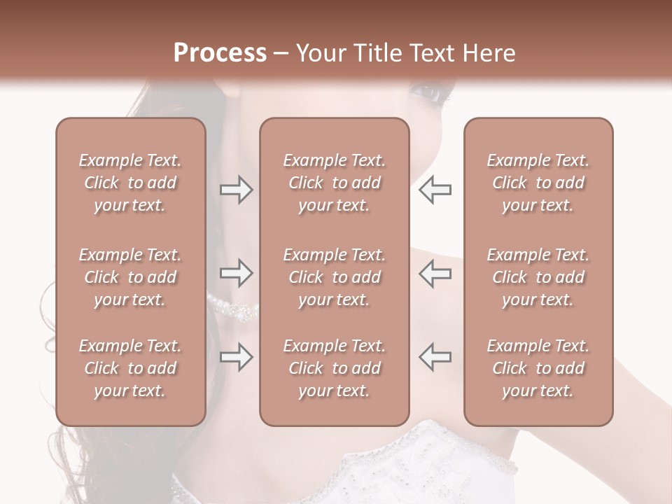 Caucasian Girl Cheerful PowerPoint Template
