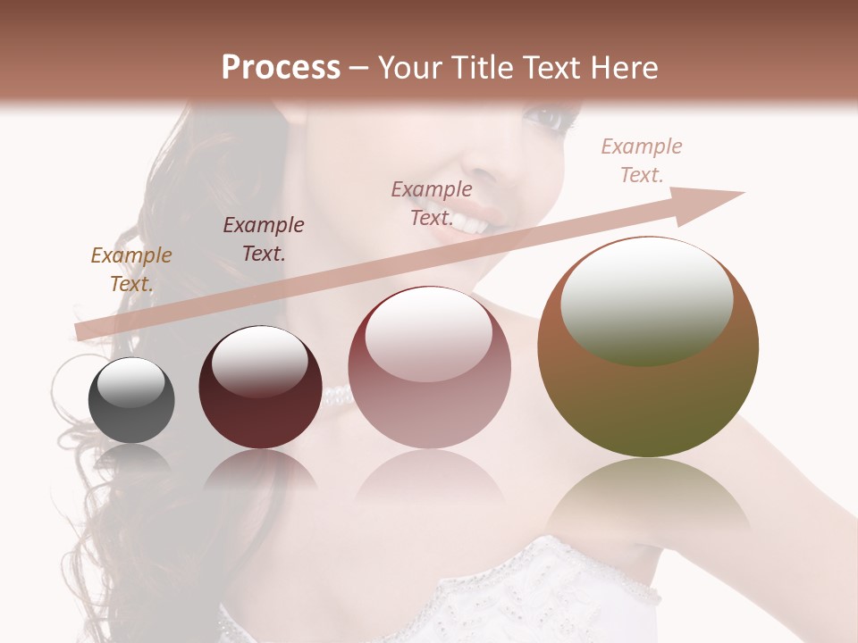 Caucasian Girl Cheerful PowerPoint Template