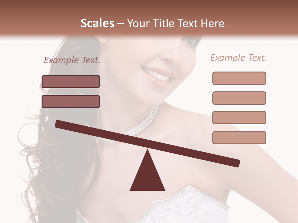 Caucasian Girl Cheerful PowerPoint Template