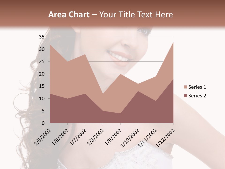 Caucasian Girl Cheerful PowerPoint Template