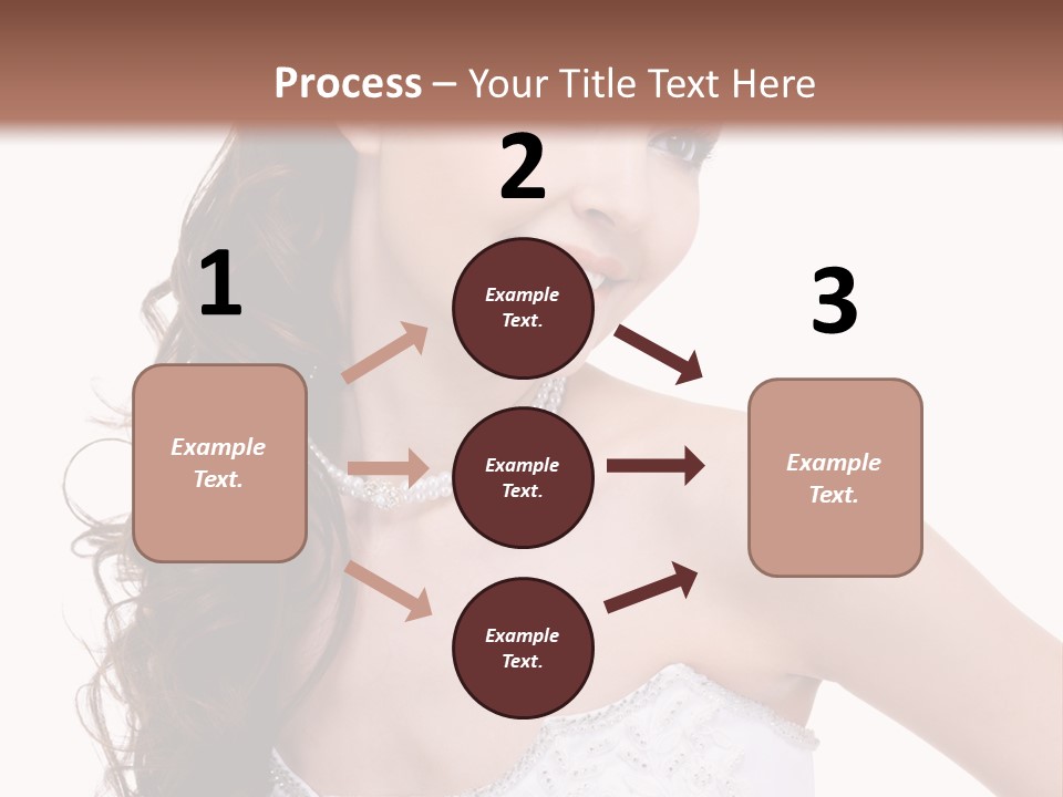 Caucasian Girl Cheerful PowerPoint Template