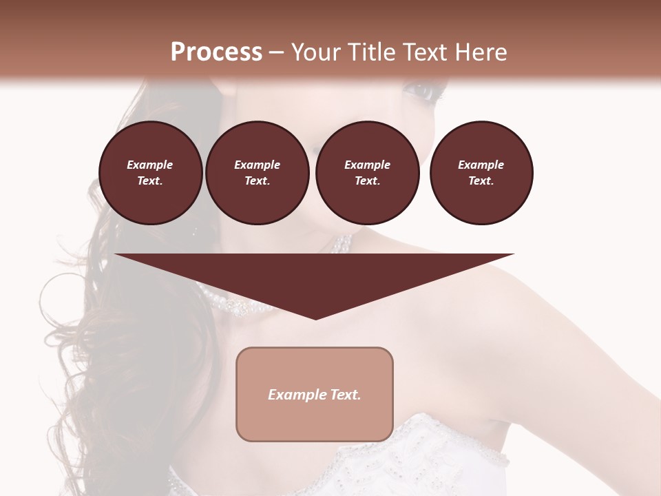 Caucasian Girl Cheerful PowerPoint Template