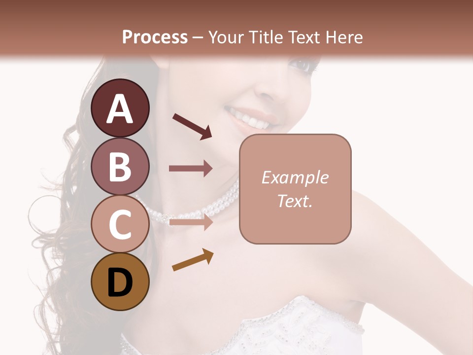 Caucasian Girl Cheerful PowerPoint Template