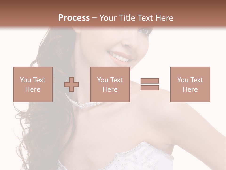 Caucasian Girl Cheerful PowerPoint Template