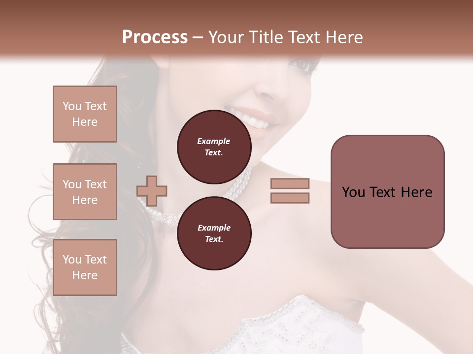 Caucasian Girl Cheerful PowerPoint Template